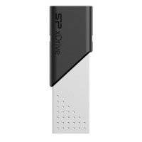 Флешка USB SILICON POWER Jewel Z50 64Гб, USB3.1, серебристый и черный [sp064gblu3z50v1s] SP064GBLU3Z50V1S