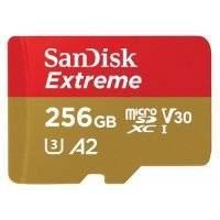 Карта памяти microSDXC UHS-I U3 SANDISK Extreme 256 ГБ, 160 МБ/с, Class 10, , 1 шт., переходник SD SDSQXA1-256G-GN6MA
