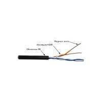 Кабель информ. Lanmaster (TWT-5EUTP2-OUT) кат.5 U/UTP 2X2X24AWG PE внеш. 305м сер. TWT-5EUTP2-OUT
