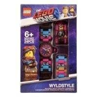 Часы Lego наручные аналоговые Movie 2 с минифигурой Wyldstyle на ремешке