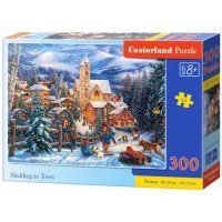 Puzzle-300 "Снежная горка в городе" (В-030194) 