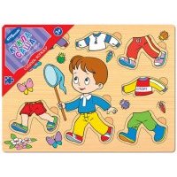 Игра из дерева "Одень куклу. Кукла Саша" (89304) 