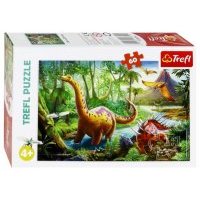 Puzzle-60 MIDI "Странствующие динозавры" (17319) Пазлы Трефл 60эл. Странствующие динозавры, арт. 17319