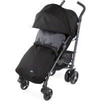 Коляска Chicco Lite Way3 Top Jet Black, с бампером 