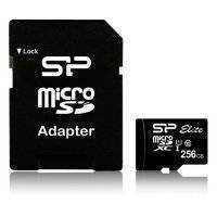 Карта памяти microSDXC UHS-I U1 SILICON POWER 256 ГБ, 85 МБ/с, Class 10, , 1 шт., переходник SD SP256GBSTXBU1V10SP