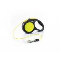 Flexi Рулетка New Neon тросовая XS, 3м, до 8 кг Neon Safety Plus