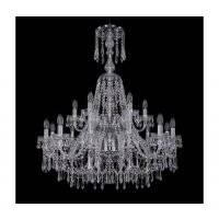 Подвесная люстра Bohemia Ivele Crystal 1403/12+6/300/XL-100/2d/Ni