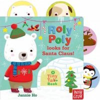 Roly Poly Looks for Santa Claus! (board book) 