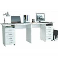 Стол письменный Мастер Тандем-3 белый