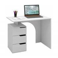 Компьютерный стол Мастер Нейт-1 МСТ-СТН-01-БТ-16 белый