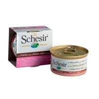 Корм для кошек SCHESIR тунец, курица, рис конс. 85г