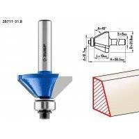 Кромочная калевочная фасочная фреза ЗУБР 28711-31.8