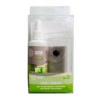 Чистящий набор (салфетки + спрей) Cactus для экранов и оптики 1шт 18x18см 100мл CS-S3001E