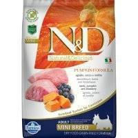 Farmina, N&D Dog ягненок с черникой и тыквой для взрослых собак мини 7 кг N&D Dog Pumpkin