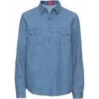 Туника джинсовая с длинным рукавом