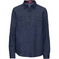 Туника джинсовая с длинным рукавом