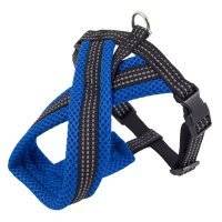 Шлейка для собак Каскад Х-образная с мягкой подкладкой, цвет: синий 01220016-06