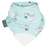 Нагрудник Cheeky Chompers Muslin Neckerchew с грызунком Зебра