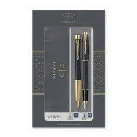 Набор Parker Urban Core FK200 (2093381) Muted Black GT ручка перьевая, ручка шариковая подар.кор. 2093381