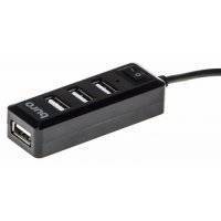 USB-концентратор Buro BU-HUB4-0.5L-U2.0, разъемов: 4