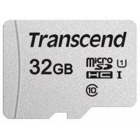 Карта памяти Transcend microSDHC 300S Class 10 UHS-I U1 32GB + SD adapter (TS32GUSD300S-A)