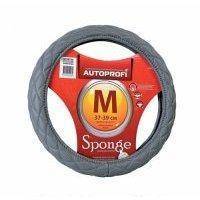 Оплетка руля AUTOPROFI Sp-9010 gy (m)