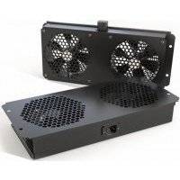Вентиляторный модуль Hyperline TFAB-T2FR черный 1 шт. TFAB-T2FR-RAL9004