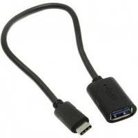 Переходник/адаптер VCOM USB - USB Type-C (CU409), 0.22 м, 1 шт., черный CU409