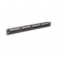 Патч-панель в шкаф 19" 1U, порты: 24 x RJ-45 кат. 6, черный, ITK (PP24-1UC6U-D05) PP24-1UC6U-D05