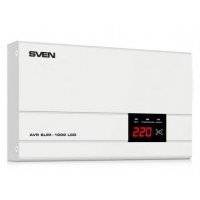 Стабилизатор напряжения однофазный SVEN AVR SLIM 1000 LCD 800 Вт 220 В AVR SLIM-1000 LCD