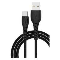 Кабель TFN Forza, USB A (m), USB Type-C (m), 1м, черный [tfn-cusbcusb5a1mbk] TFN-CUSBCUSB5A1MBK