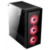 Компьютерный корпус AeroCool Quartz черный Quartz Red