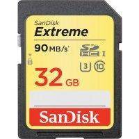 Карты памяти SanDisk Extreme SDHC 32GB Class 10 UHS-I (черный)