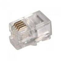 Вилка телефонная 4p4c 5Bites US010A для RJ-11 и RJ-12 US010A