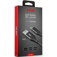 Дата-кабель Akai CBL208 USB-microUSB Black