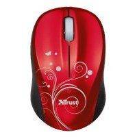 Компьютерные мышки Trust Vivy Wireless Mini Mouse Red USB