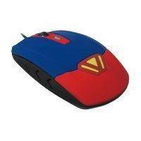 Мышь проводная Cbr CM 833 Superman мышь синий/красный