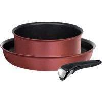 Набор посуды Tefal L6598772 Ingenio Chef Red, 3 предмета