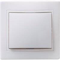 EVK12-K01-10-DM ВСп10-1-0-КБ Выключатель 1кл проход 10А КВАРТА (белый) Упаковка (10 шт.) IEK ВСп10-1-0-КБ