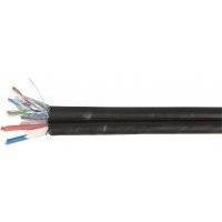 LC3-C5E04-379 ITK Каб. F/UTP 5E 4х2х24AWG LDPE каб. пит. 2x0,75, 305м чер. IEK 