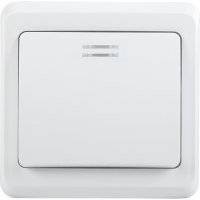 EVV11-K01-10-DM ВС10-1-1-ВБ Выключатель 1кл 10А с инд. ВЕГА (белый) Упаковка (50 шт.) IEK ВС10-1-1-ВБ