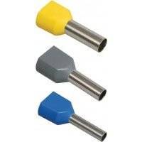 UTE10-D2-6-100 НГИ2 1,5-12 с изолированным фланцем (красный) (100 шт) наконечник-гильза IEK НШвИ 2х1.5-12