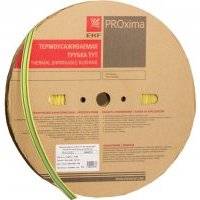 tut-40-yg Термоусаживаемая трубка ТУТ 40/20 жел-зел рулон PROxima Упаковка (50 шт.) EKF 