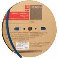tut-50-g Термоусаживаемая трубка ТУТ 50/25 синяя рулон PROxima Упаковка (50 шт.) EKF 