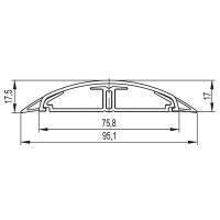 01332 Напольный канал 75x17 мм CSP-F, серый DKC ДКС