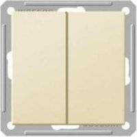 W59 VS516-252-2-86 Выключатель двухклавишный (16 А, под рамку, скрытая установка, слоновая кость) Schneider Electric VS516-252-2-86