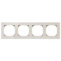 Sky 2CLA857400A3001 Рамка 4-постовая (стекло белое) ABB