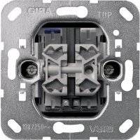 System55 014500 Выключатель двухклавишный (10 А, индикация, механизм, скрытая установка) Gira 