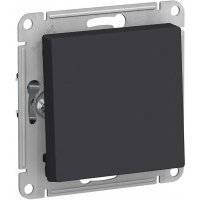 AtlasDesign ATN001015 Выключатель однокнопочный (10 А, под рамку, скрытая установка, карбон) Упаковка (5 шт.) Schneider Electric ATN001015 AtlasDesign