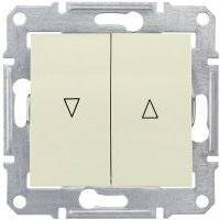 Sedna SDN1300347 Выключатель для жалюзи (10 А, с фиксацией, под рамку, скрытая установка, бежевый) Schneider Electric 